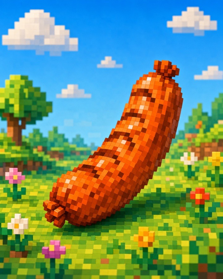 Пиксельная сосиска